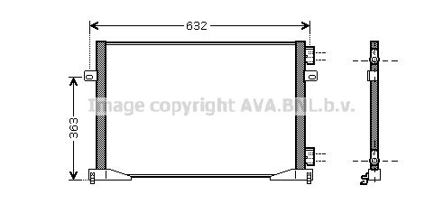 AVA QUALITY COOLING Конденсатор, кондиционер RTA5391